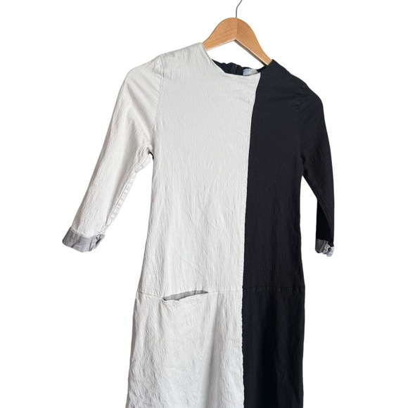 Hadas by Kidichic Girls Black White Knee Length Fancy 3/4 Sleeve Dress Size 18 - Picture 2 of 12